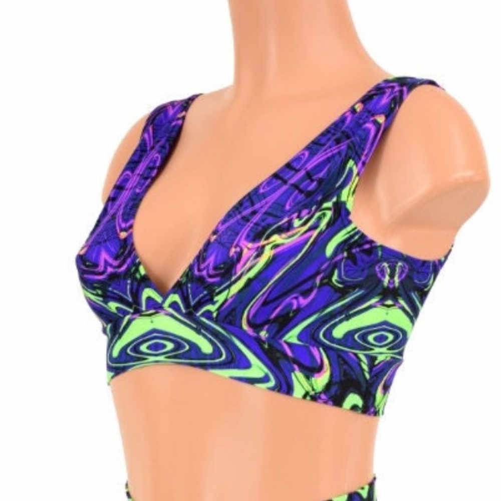 Neon Melt UV Glow Starlette Bralette